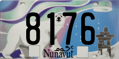 NU license plate 8176