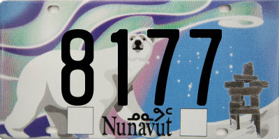 NU license plate 8177