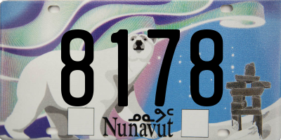 NU license plate 8178