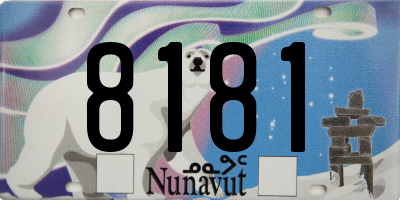 NU license plate 8181