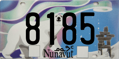 NU license plate 8185