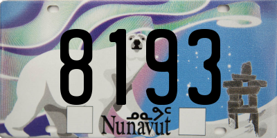 NU license plate 8193