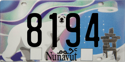 NU license plate 8194