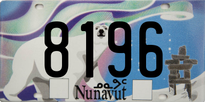 NU license plate 8196