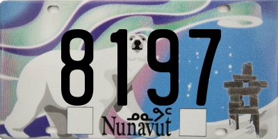 NU license plate 8197