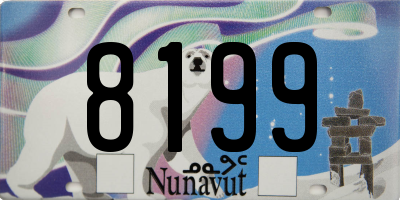 NU license plate 8199