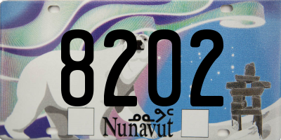 NU license plate 8202