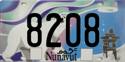 NU license plate 8208