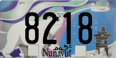 NU license plate 8218