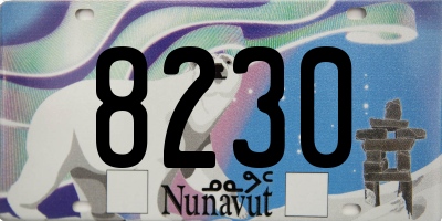 NU license plate 8230