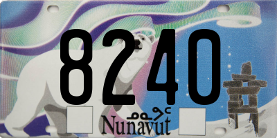 NU license plate 8240