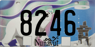 NU license plate 8246