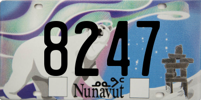 NU license plate 8247