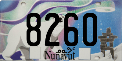 NU license plate 8260