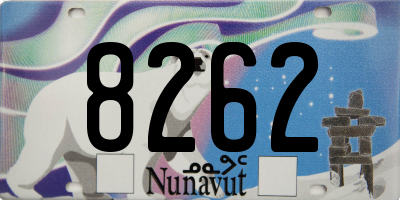 NU license plate 8262