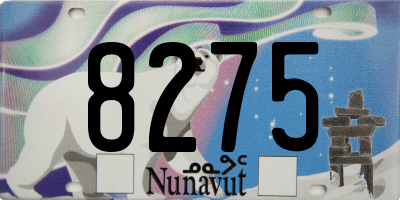 NU license plate 8275