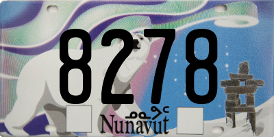 NU license plate 8278