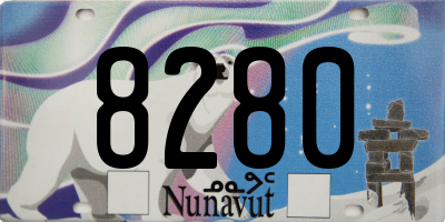 NU license plate 8280