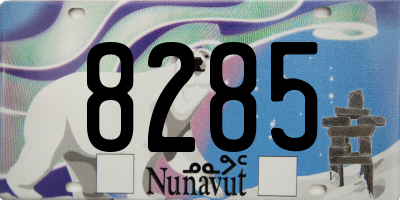 NU license plate 8285