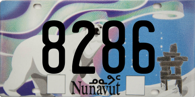 NU license plate 8286