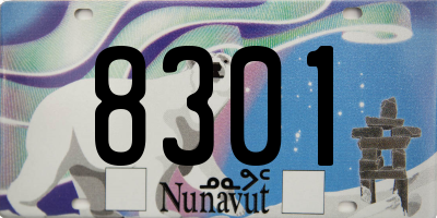 NU license plate 8301