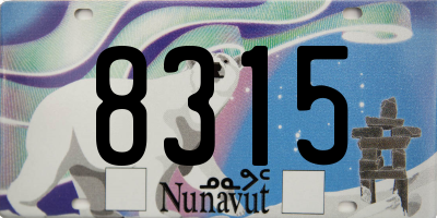 NU license plate 8315