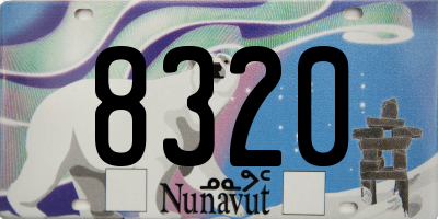 NU license plate 8320