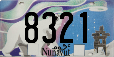 NU license plate 8321