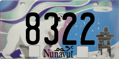 NU license plate 8322