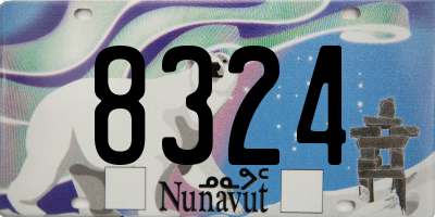 NU license plate 8324