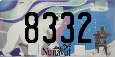 NU license plate 8332