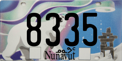 NU license plate 8335