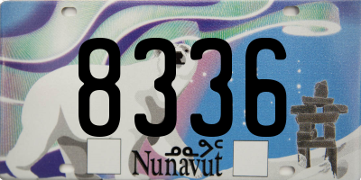 NU license plate 8336