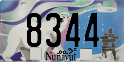 NU license plate 8344