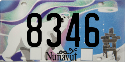 NU license plate 8346