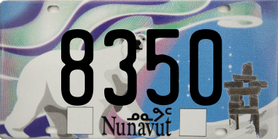 NU license plate 8350