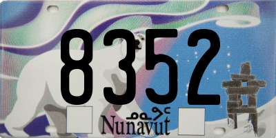 NU license plate 8352