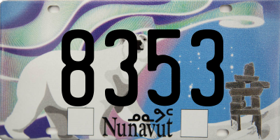 NU license plate 8353