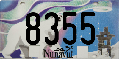 NU license plate 8355