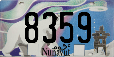 NU license plate 8359