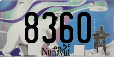 NU license plate 8360