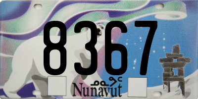 NU license plate 8367