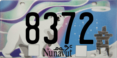 NU license plate 8372