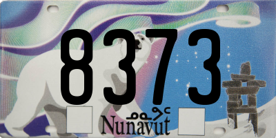 NU license plate 8373