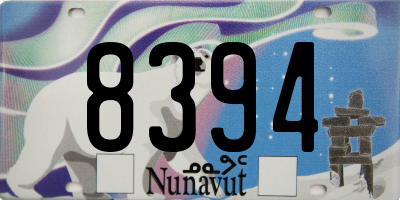 NU license plate 8394