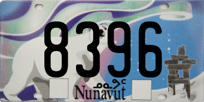 NU license plate 8396