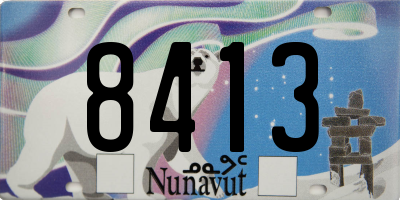 NU license plate 8413