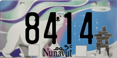 NU license plate 8414