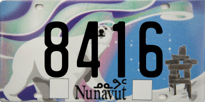 NU license plate 8416