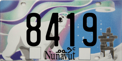 NU license plate 8419